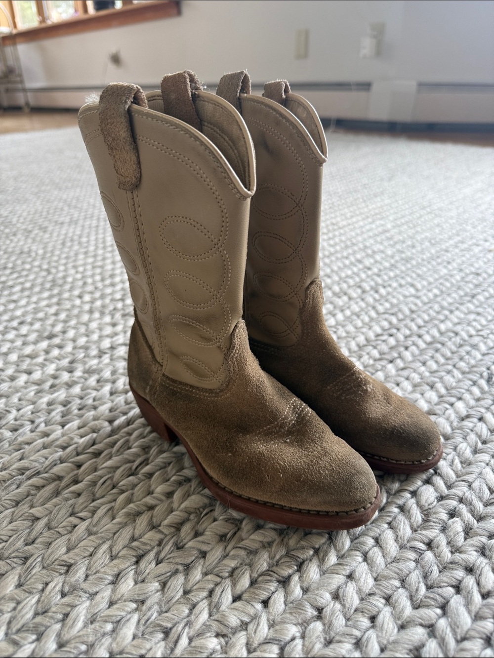 Tan Kids Cowboy Boots